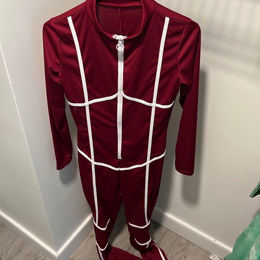 Burgundy Romper